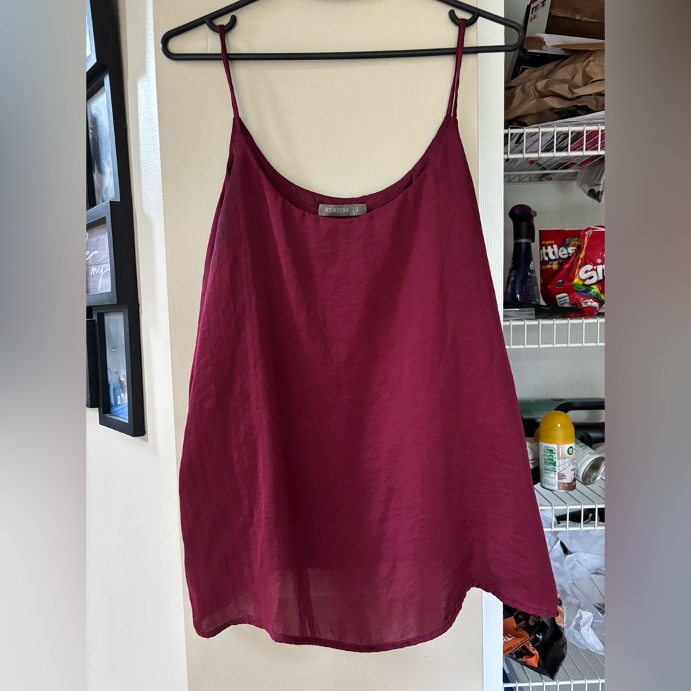 Elegant Burgundy Camisole Top